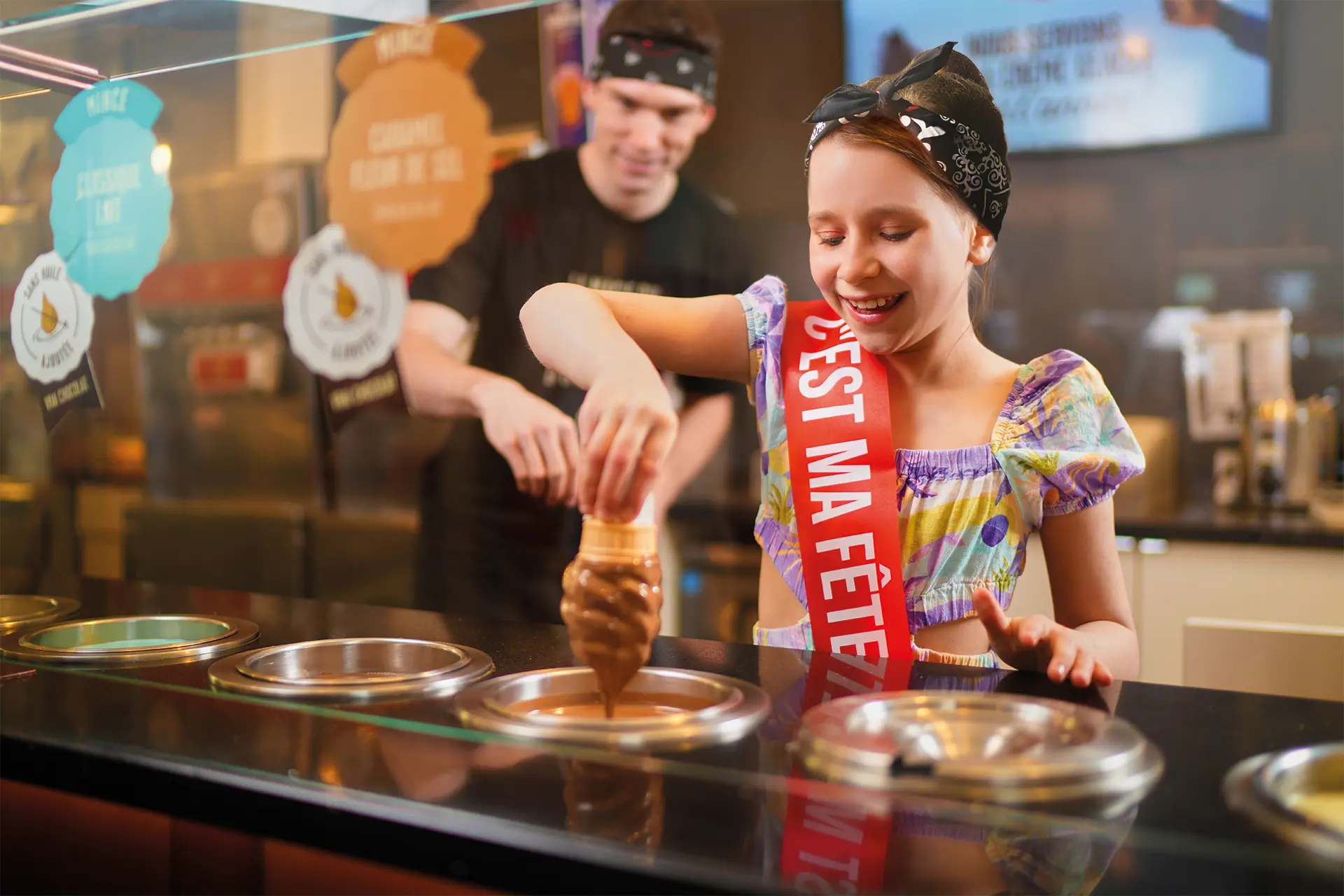 Chocolats Favoris FREE small dipped ice cream cone birthday offer and/or products