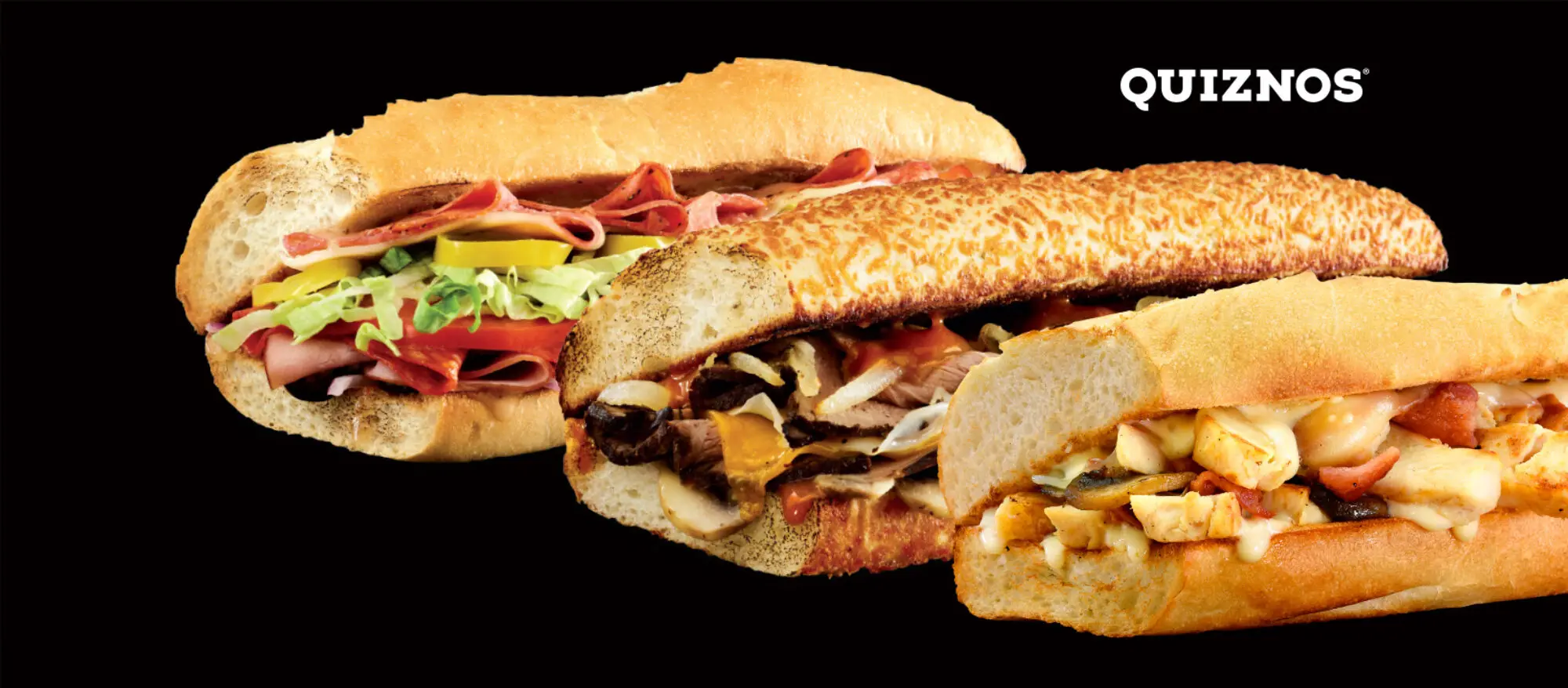 Quiznos DISCOUNT buy one get one regular sub birthday offer and/or products