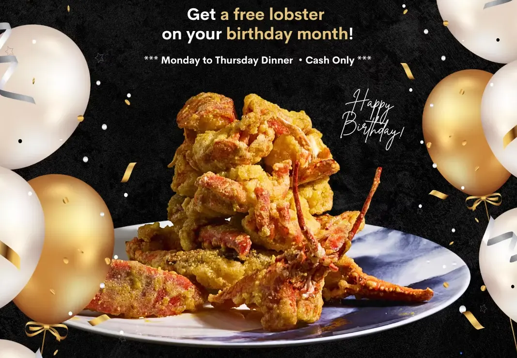 Dragon Pearl FREE lobster birthday offer and/or products