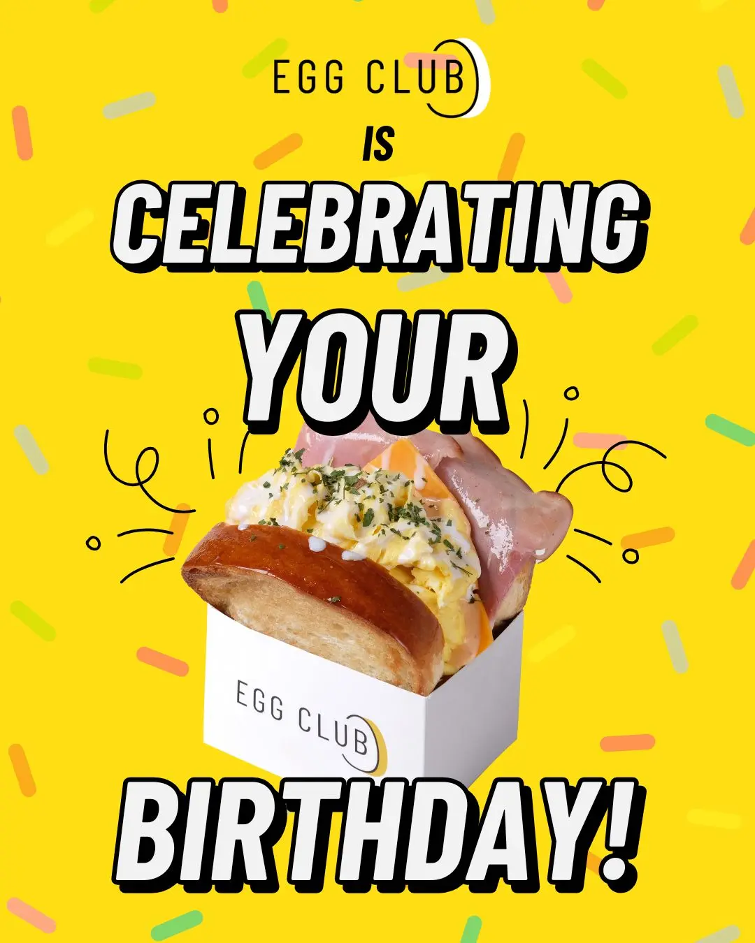 Egg Club FREE sandwich birthday offer and/or products